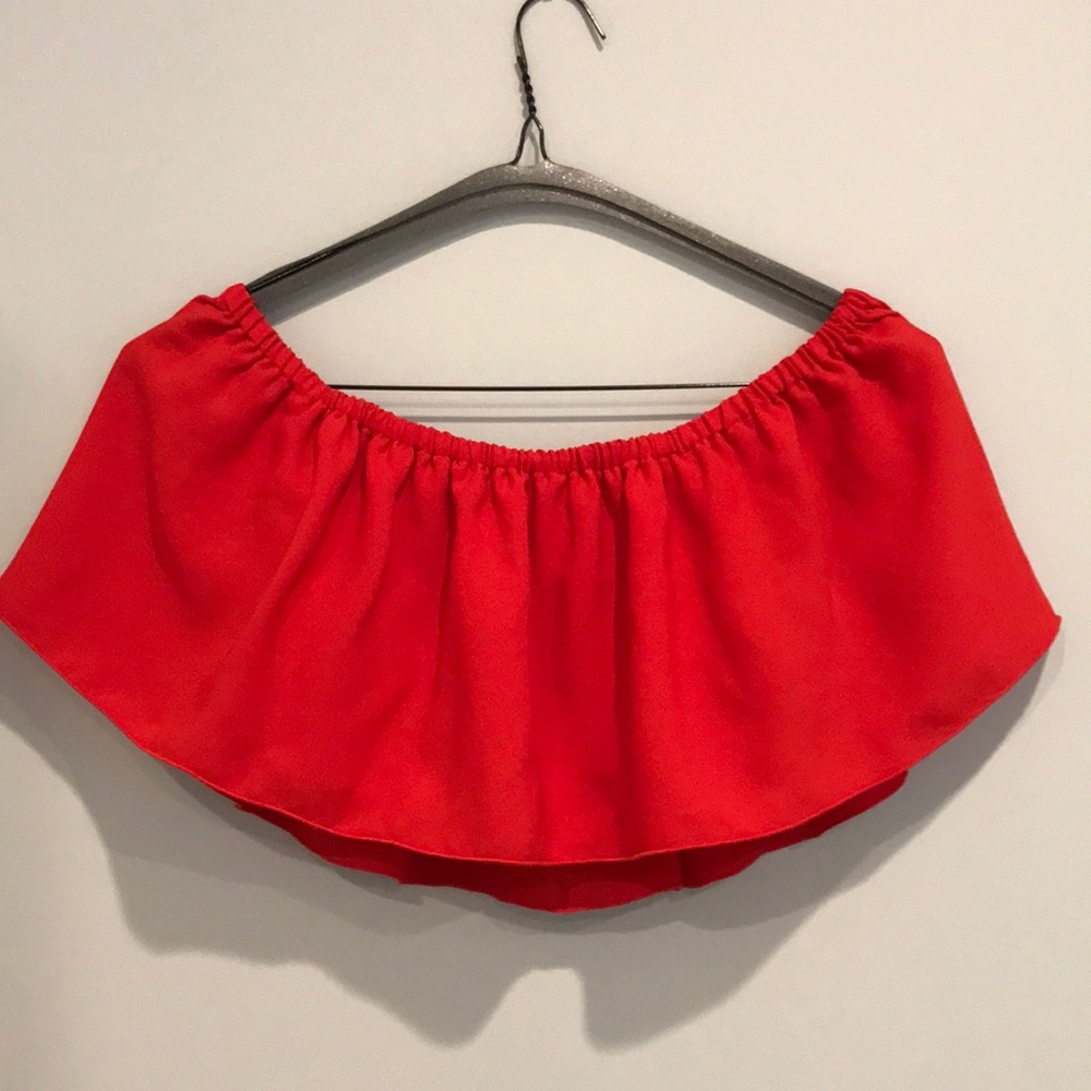 Off the shoulder crop top